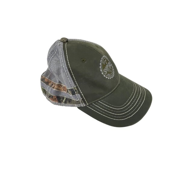Outdoor Cap Platinum Series Mesh Back Adjustable Green Camo Shipyard Trucker Hat - Picture 9 of 9